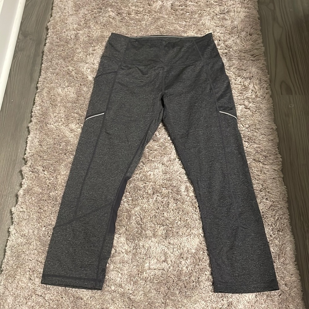 Calvin Klein yoga pants in charcoal gray